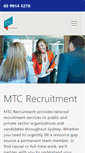 Mobile Screenshot of mtcrecruitment.com.au