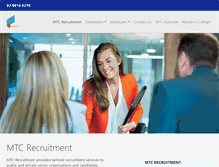 Tablet Screenshot of mtcrecruitment.com.au